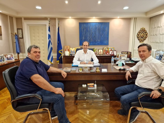 Φωτογραφία Συνάντηση Δημάρχου Νάουσας Νικόλα Καρανικόλα
